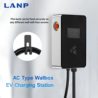 Nueva Estación de Carga de CA de 22KW 32A Montada en Pared para Hogar y Comercio, Cargador de Vehículos Eléctricos Tipo CCS 2 CE OCPP 1.6J con Cable de 5m y Conector de Carga