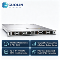 خادم ديل باور إيدج R6715 1U للتركيب على الرفوف، ذاكرة DDR5، PCIe 5.0، مناسب للإدراك الاصطناعي الخفيف والخوادم القائمة على تقنية K8s.