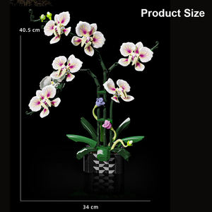 MJI 13113 Bloques de Construcción de Flores de Cymbidium, Modelo de Adorno, Partículas Pequeñas, Juego de Bloques de Construcción Educativos para Niños, Juguete de Plástico - Product Image 6