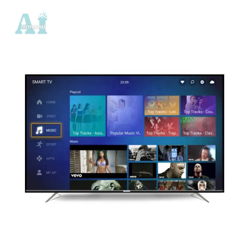 Aimenpad 98-Inch Android 4K Ultra-Dunne Uhd Led Tv Breed Scherm Netwerk Wifi Gehard Glas Grote Lcd Smart Televisie Usb-Interface
