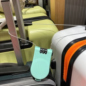 Cadenas rond en acier et ABS à levier unique réglable avec câble de sécurité flexible gainé de plastique - Product Image 5