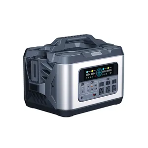 2200 watt portable solar generator power station solar charging generator with power bank battery