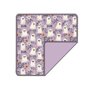 Couverture pour bébé fantôme mignon, cadeau d'Halloween, impression personnalisée, douce, légère, chaude, respirante, matelassée, pour nouveau-né, bébé, enfant, en bambou - Product Image 2
