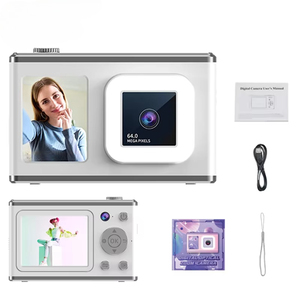Cámara digital CCD para niños, nuevo diseño, doble lente, pantalla TFT a color de 2,4 pulgadas, captura de imágenes fijas y vídeo, pantalla dual para estudiantes - Product Image 1