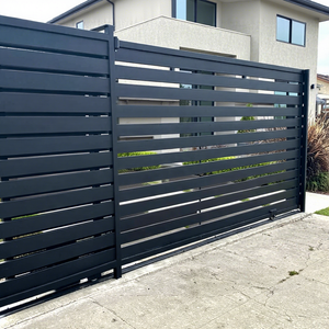 มอเตอร์ประตูบานเลื่อนกลางแจ้งรั้วอลูมิเนียมสำหรับสวนด้านหลังสนามหญ้า - Product Image 1