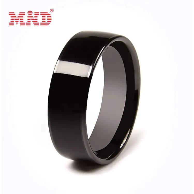 Waterdichte Mode Nfc Smart Ring Zwart Keramiek Slimme Vinger Ring