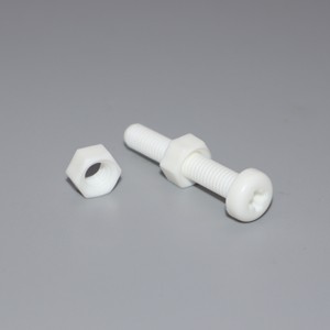 Écrou hexagonal isolé en nylon PA66 blanc de haute qualité 94V0, ignifuge et anticorrosion, pour applications industrielles - Product Image 1