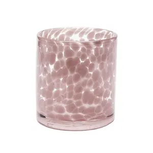 Unique Design Leopard Spotted Print Candles Glass Jars