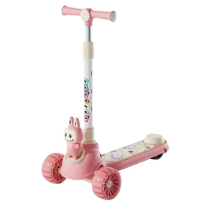 Trottinette à 3 roues pour enfants avec roues lumineuses, hauteur réglable, design pliable, lumière incluse - Cadeau de fête - Product Image 4