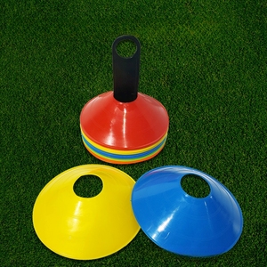 Kit de cônes d'agilité portables en maille colorée en PE pour l'école, la gym, le fitness, l'exercice et le football - Product Image 2