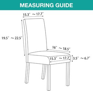 Housse de chaise amovible, extensible, en tissu Spandex/Polyester, résistante à l'eau, pour chaise de salle à manger - Product Image 2