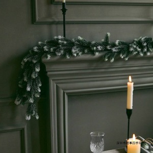 Guirlande artificielle transfrontalière en aiguilles de pin 180 cm, décoration murale de Noël en plastique - Product Image 4