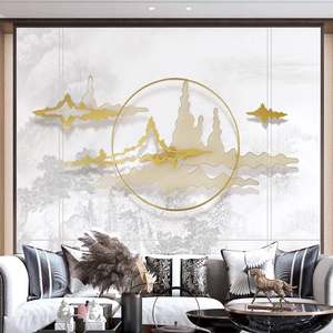 Decorazione da parete in metallo e in ferro per soggiorno strumento di arredamento per la casa decorazione tridimensionale di nuovo stile - Product Image 2