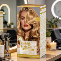 Pewarna Rambut Profesional Naspura Bebas Amonia Ekstrak Tumbuhan Alami Menutupi Uban OEM