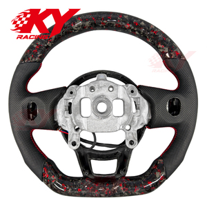 Volante Deportivo Personalizado de Fibra de Carbono Forjado con LED RPM para Jeep Wrangler JL JK Gladiator Renegade Grand Cherokee - Product Image 3