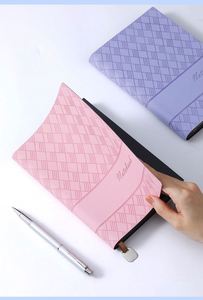 Juego de diario de cuero de tapa dura de tamaño A5 personalizable, cuaderno de regalo con bolígrafo, tema grueso, impresión, caja con logotipo personalizado embalado - Product Image 2