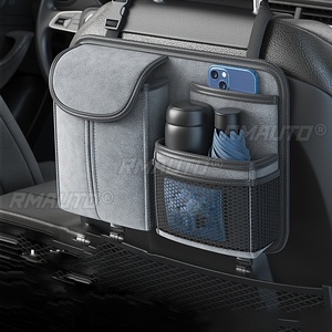Car Storage Bag Auto Interior <b>Seat</b> Back Organizer Multi-functional Tissue Holder Pocket Stowing Tidying <b>Hanging</b> Bag - Product Image 1