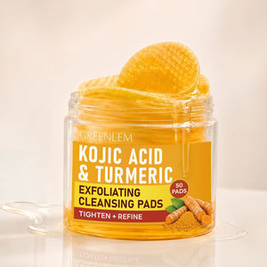 Greenlem Tampons Nettoyants Exfoliants en Coton à l'Acide Kojique et au Curcuma, Raffermissants et Affinant, 50 Tampons - Product Image 3