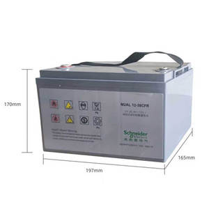 Schneider M2AL12-38CFR 12V 38Ah Lead Acid <b>Battery</b> <b>UPS</b> Power Supply - Product Image 1