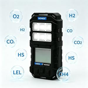 Analyseur de gaz multiportable 6-en-1 <span class=keywords><strong>pour</strong></span> laboratoire (EX, CO, O2, H2S, COV, NH3), détecteur de gaz multiportable E6000 6, direct usine - Product Image 2