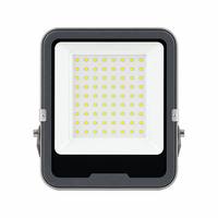 Projecteurs LED Slim Extérieurs 50W SMD 3030 230V à Haut Lumen IP65 avec Réflecteur en Aluminium Moulé sous Pression pour l'Éclairage des Terrains de Tennis et des Bâtiments