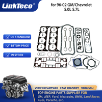 LinkTeco Jeu de joints complet pour 96-02 GM/Chevrolet 5.0L 5.7L 350 - C5.7 OHV V8 16V Vortec 10108676 CS8510-1 14088505