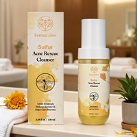 Kit de Soins Visage au Soufre Fermenté pour Peaux à Tendance Acnéique : Nettoyant, Tonique, Sérum et Soin au Soufre Colloïdal pour le Contrôle du Sébum et l'Affinage des Pores