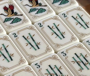Mahjong Americano de Lujo de 2 Capas de Acrílico con Diseño de Pez del Paraíso de China, 160 Piezas, Juego Completo - Product Image 5