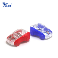 Offres Spéciales mignon en plastique transparent tajadores de lpiz con diseo coupe-crayon voiture forme taille crayons école taille-crayon pour les enfants