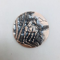 Pièces de monnaie en métal plaqué sur mesure, design zodiaque chinois rétro vintage, thème animal 3D, cadeaux souvenirs