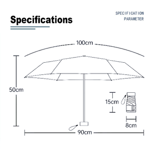 Promotional Gift <b>Folding</b> Mini Umbrella 210T Pongee Fabric Travel Portable Outdoor Umbrella Manual UV Umbrella With Logo Printing - Product Image 3