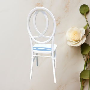 Silla de madera sólida apilable, asiento de boda Phoenix - Product Image 4