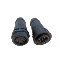 Connecteur d'alimentation étanche pour assemblage extérieur M25, IP68, fixation par vis, contact en cuivre, applications FPC 2-24 broches
