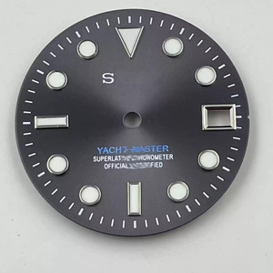 Esfera de reloj con logotipo S de 28,5mm <span class=keywords><strong>Y</strong></span>/A/C/<span class=keywords><strong>H</strong></span>/<span class=keywords><strong>T</strong></span> Dial Fit NH35/36 Movimiento Verde Luminoso Accesorios de reloj - Product Image 3