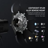 Boîte à lumière octogonale 35''/90cm à dégagement rapide avec monture Bowens, grille en nid d'abeille et sac de diffuseurs de lumière pour RGB CB60