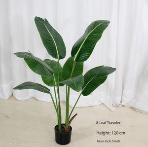 Palmier artificiel en pot, Bananier du voyageur, Décoration, Feuilles artificielles d'intérieur, Plante verte, Plantes artificielles, Bananier - Product Image 4