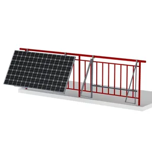 jinko ja pv module adjustable security bracket pole balcony wall solar panel hook 500W mounting bracket system