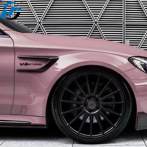 Film vinyle pour voiture en PET HD brillant rose latte en gros, 1,52 x 18 m/5 x 60 pieds, rouleau complet, fourniture d'usine, vinyle coulé en PET TPU, autocollants pour voiture - Product Image 6