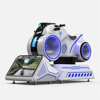 Simulateur de conduite de moto VR Machine d'arcade Réalité virtuelle 3D Parc d'attractions intérieur en métal Centre commercial MOTO VR X
