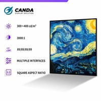 Écran publicitaire carré, affichage Android, lecteur d'affichage numérique d'intérieur, animation, résolution 4K, CMS intégré pour les magasins de détail