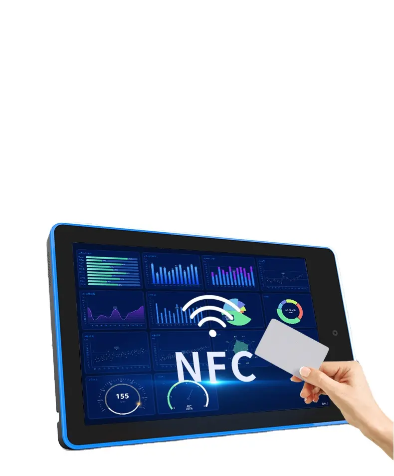 Настенное крепление 10,1 дюймов сенсорный экран POE NFC RFID RK3566 android 11 Светодиодная панель бронирования дисплей планшетный ПК