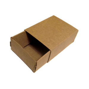 Custom Size Logo Print Available Square Plain Brown Kraft Paper Matchbox