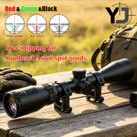 Lunette de visée optique 3-9X40RD à illumination rouge et verte 2026 pour la chasse, avec lentille optique FMC et viseurs télescopiques