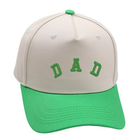 Gorra de Papá Vintage de Dos Tonos con Letra DAD Bordada en 3D, Gorra Trucker de 5 Paneles de Algodón Lavado con Visera Curva de Alta Calidad para Hombres y Mujeres