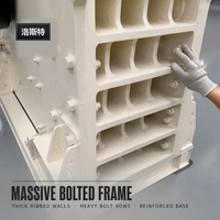 Concasseur à mâchoires avec boîte de vitesses à roulements, haute capacité (max. 10-320 t/h), équipement de concassage de roche pour ligne de production d'agrégats en carrière