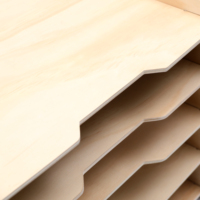 Organizador de Oficina Moderno de Lujo de Cuatro Niveles con Estantes Desmontables de Madera, Gran Capacidad de Almacenamiento de Archivos y Bandeja para Cartas, para Escritorio o Sala de Estar