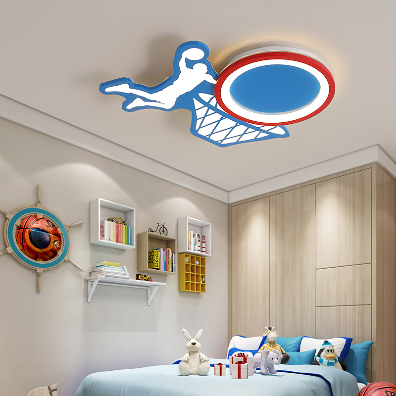 Hot sale new design kids decorative lights basketball ceiling children lamp led ceiling light for kid's room boy's room
