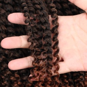 Extension per capelli all'ingrosso in fibra proteica per trecce ondulate Goddess Locs, Queen Faux Locs, con doppia trama a macchina, <span class=keywords><strong>ricci</strong></span> - Product Image 6