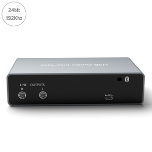 Mikrofon peralatan musik instrumen eksternal, 192khz 24bit antarmuka <span class=keywords><strong>audio</strong></span> usb untuk pc dengan harga rendah rekaman kartu suara Studio - Product Image 5