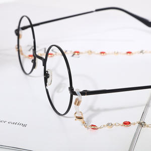 Chaîne de <span class=keywords><strong>lunettes</strong></span> <span class=keywords><strong>tendance</strong></span> 2025 pour femme avec perles de cristal et strass, support de <span class=keywords><strong>lunettes</strong></span> perlé, bijou fantaisie - Product Image 4